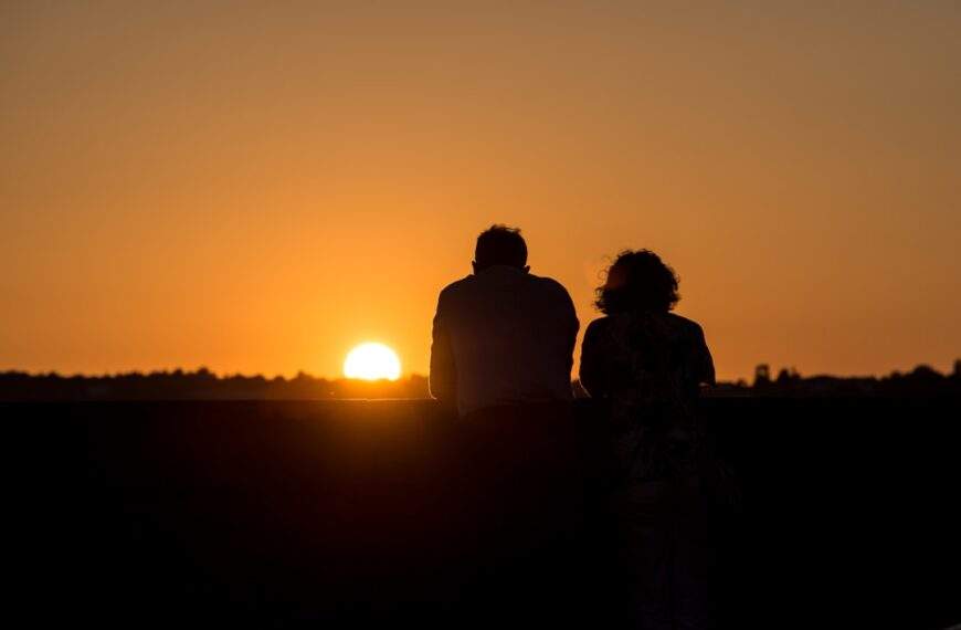 Photo Romantic sunset