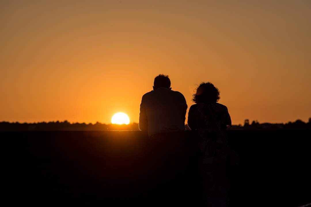 Photo Romantic sunset